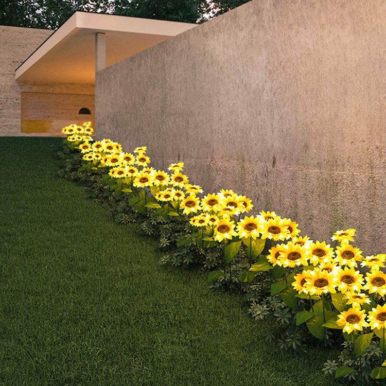 Lampade solari a LED a forma di girasole