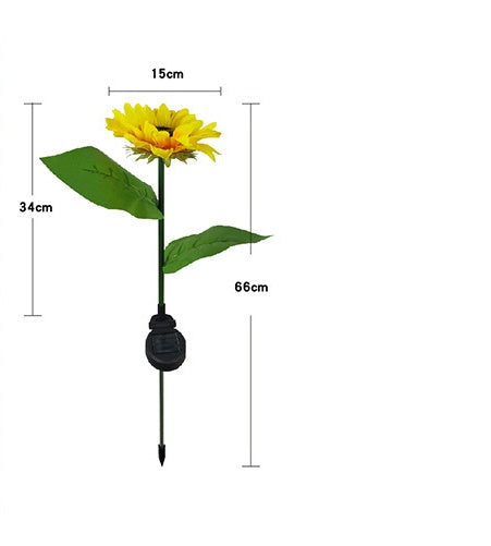Lampade solari a LED a forma di girasole