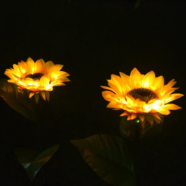 Lampade solari a LED a forma di girasole
