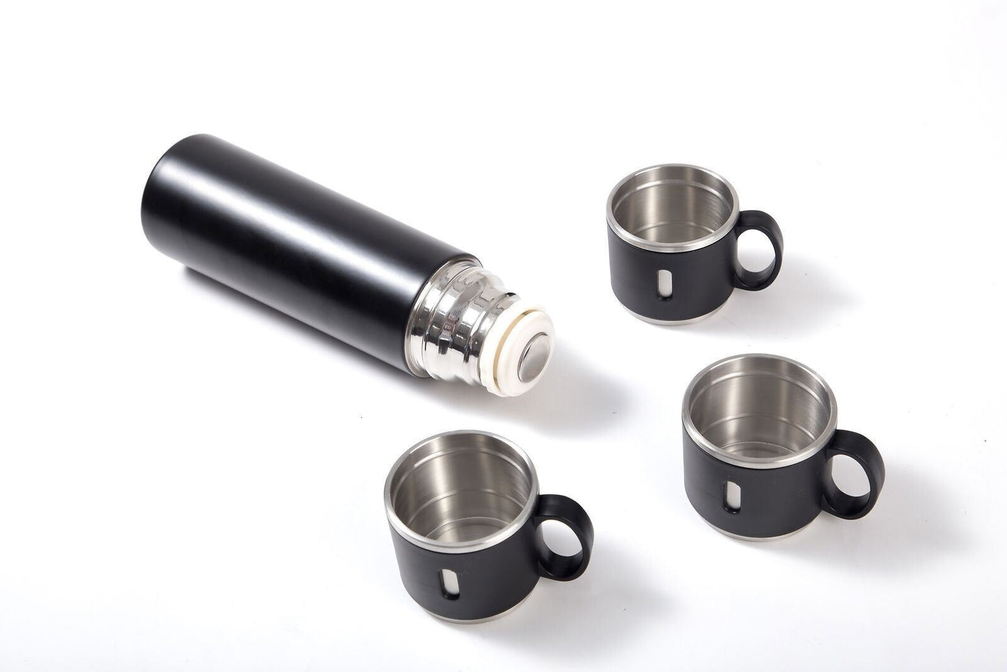 Thermos da 500 ml con tazze in acciaio inox con tazza per caffè acqua bevande calde e fredde