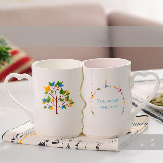 Coppia di tazze in ceramica