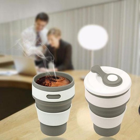 BPA Free Silicone Collapsible Travel Coffee Cups