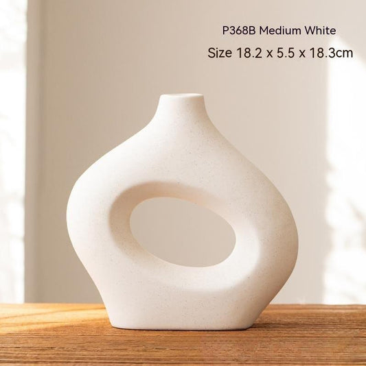 Vaso circolare in ceramica, artigianato