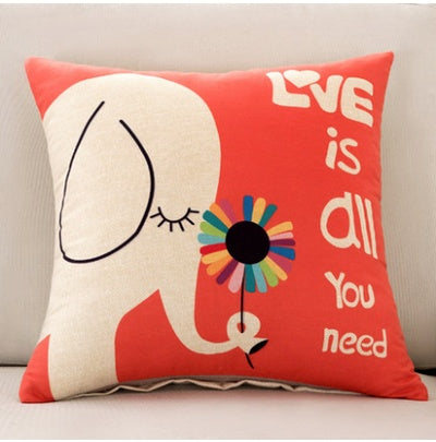 Cuscini quadrati Decorativi con Fantasie Cartoni e Animali