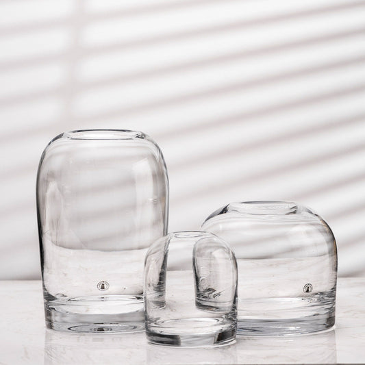 Vaso semplice in vetro creativo
