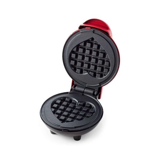 Piastra waffle a forma di cuore mini macchina per waffle