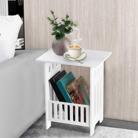 Tavolino da Caffè Stile Nordico – Comodino Portaoggetti Elegante e Funzionale